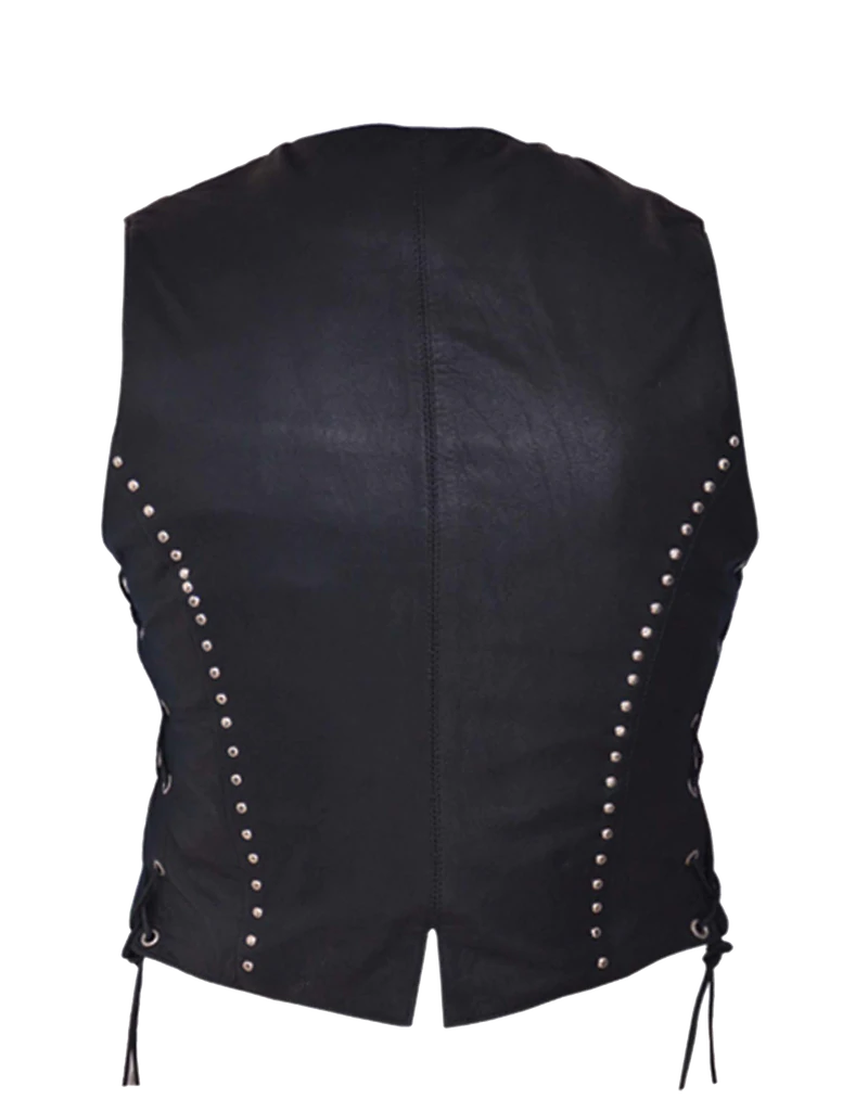 Studded Vest W/ConcCarryPocket: Features:

Studded Vest With Concealed Carry Pocket
Ladies PREMIUM studded vest
2 exterior po