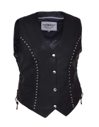 Studded Vest W/ConcCarryPocket: Features:

Studded Vest With Concealed Carry Pocket
Ladies PREMIUM studded vest
2 exterior po