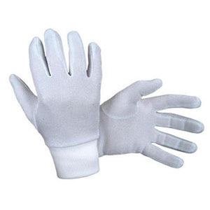 Mens Glove Liner/ Metallic: * 40% polyester, 20% nylon, 10% cotton, 30% polyester metallic film* Cuff is 100% cotton* Durable