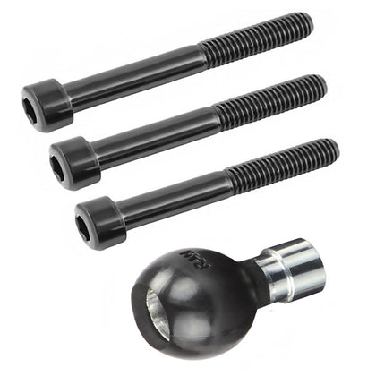 Ram MC Base W/Hole MB Screw: RAM Motorcycle Handlebar Clamp Base with M8 ScrewsHave an M8 by 25, 30, or 35mm handlebar bolt? 