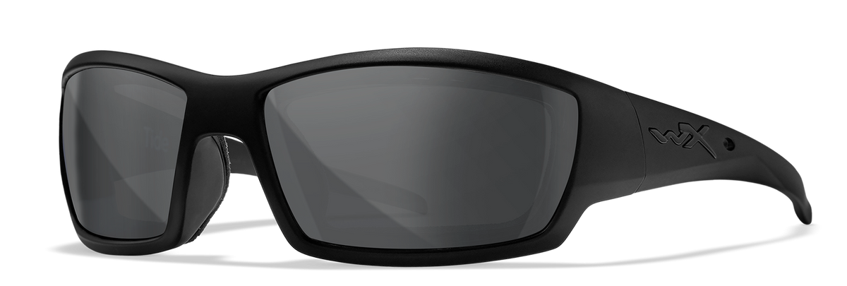 Tide Grey Lens/MB Frames Grey and Matte Black: Description
The Wiley X WX TIDE features a smooth matte frame, a removable Fac
