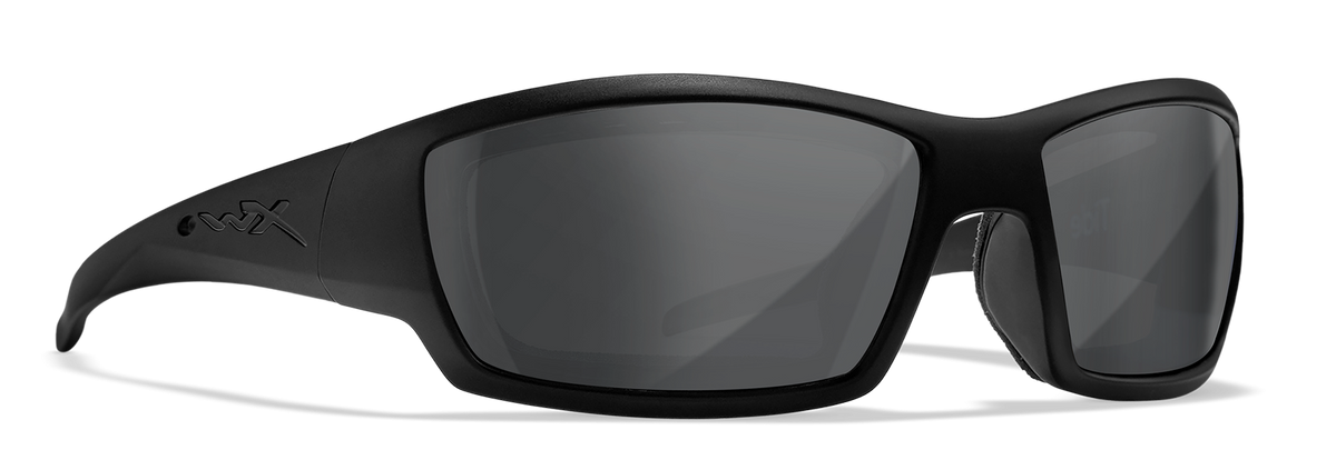 Tide Grey Lens/MB Frames Grey and Matte Black: Description
The Wiley X WX TIDE features a smooth matte frame, a removable Fac