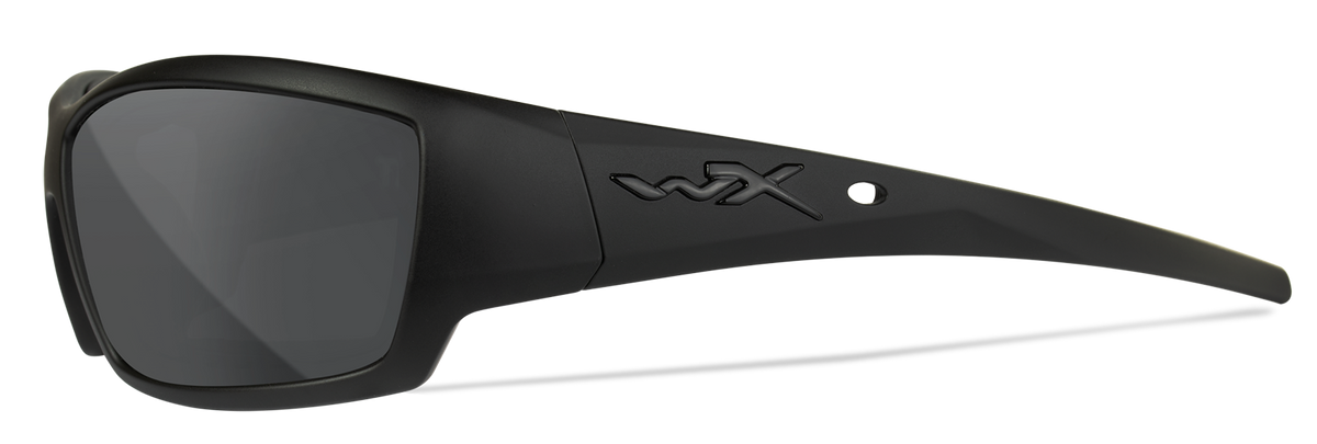Tide Grey Lens/MB Frames Grey and Matte Black: Description
The Wiley X WX TIDE features a smooth matte frame, a removable Fac