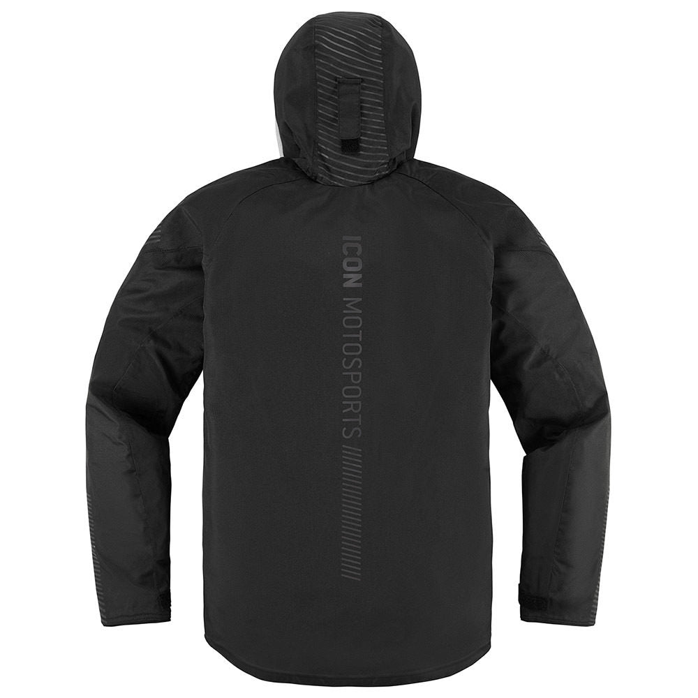 Women's PDX3 Jacket Black: Raised on the rain-soaked streets of Portland, the ICON design team knows a few things about wet w
