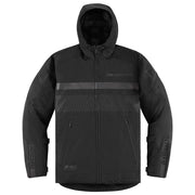 Women's PDX3 Jacket Black: Raised on the rain-soaked streets of Portland, the ICON design team knows a few things about wet w