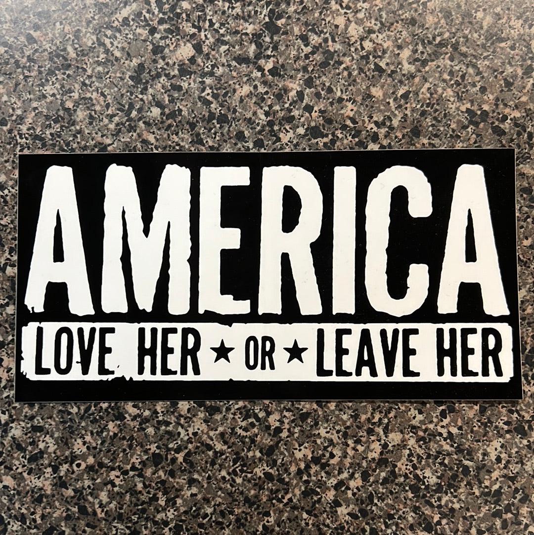 America Love Her or Leave Her - Eagle leather