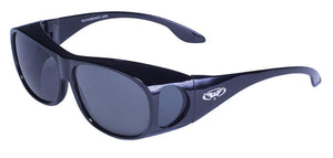 Avant-Gard 2 Over Glasses Gloss Frame Smoke Lens: Features:

Shatterproof Polycarbonate Lenses
UV400 Filter for Maximum UV Pr