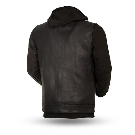 Eagle Leather Men's Kent Vest with Hoodie - Black - Eagle Leather