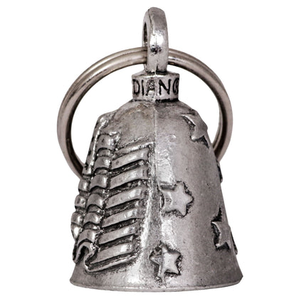 Flag Legend Guardian Bell: Description
Old Glory Guardian Bell -Protects bikers from evil road spirits and demons! A complete
