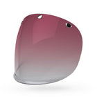 PS 3-Snap Shield Clear: Description 
The Bell Three-Snap Shield is a throwback-style, full-coverage polycarbonate shield that