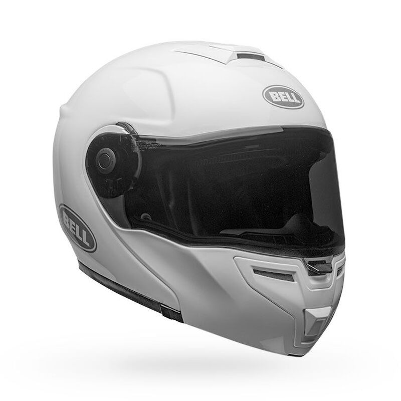 bell solid adult qualifier dlx street bike motorcycle helmet white Bell SRT Matte Black Modular Helmet
