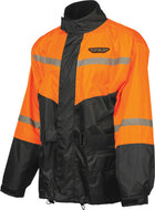 Fly 2-Piece Rain Suit Black / Orange: High quality polyester shell construction with slick inner liner makes putting the suit
