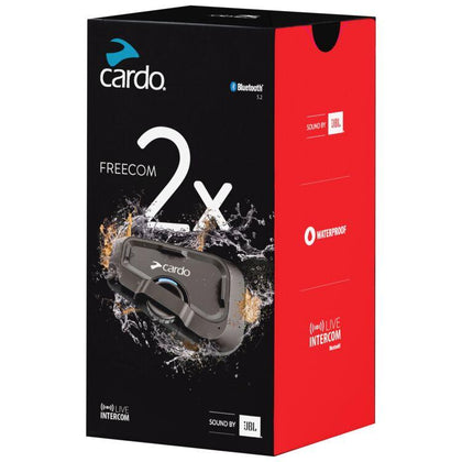 Cardo Freecom 2X Bluetooth Headset Single: Cardo Freecom 2X Headset
The Cardo Freecom 2X Headset builds off the very successf