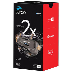 Cardo Freecom 2X Bluetooth Headset DUO: Cardo Freecom 2X Headset - Duo Pack
The Cardo Freecom 2X Headset builds off the very 
