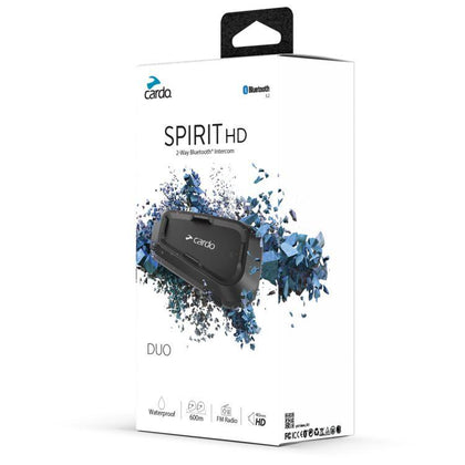 SPIRIT HD BLUETOOTH HEADSET DUO: Cardo Spirit HD Headset - Duo Pack
The Cardo Spirit HD Headset is going to be for the rider 