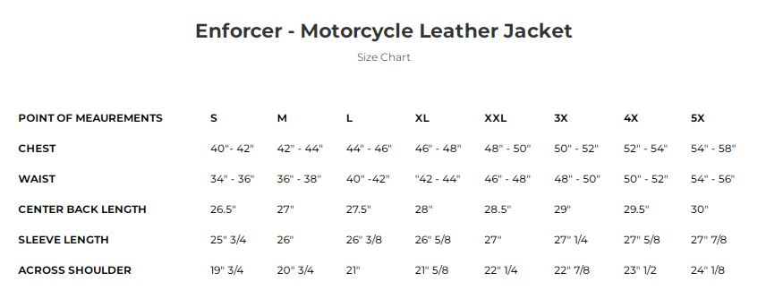Additional view of the Eagle Leather Enforcer jacket showing the perforated action back