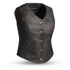 Ladies Derringer Vest: Five snap concealment ladies vest
Two lower side pockets
Two concealed carry pockets
Single panel back