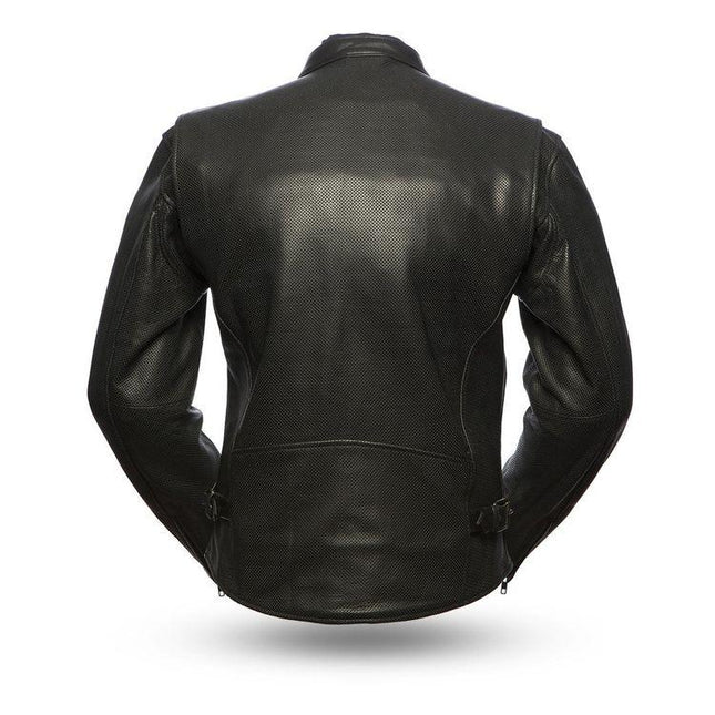 Eagle Leather Men's Turbine Perforated Jacket - Black - Eagle Leather