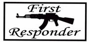 First Responder: 3" x 7" Sticker