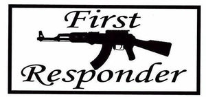First Responder: 3" x 7" Sticker