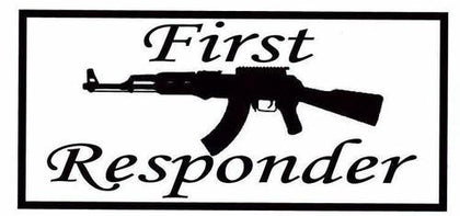 First Responder: 3" x 7" Sticker