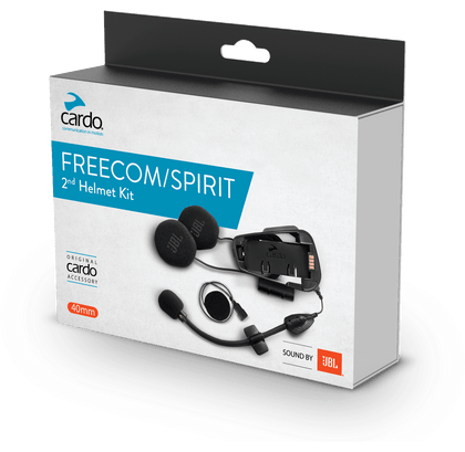 Freecom X / Spirit 2nd Helmet Kit JBL: Cardo Freecom Audio And Microphone Kit 
Run your Cardo Freecom in another helmet with 