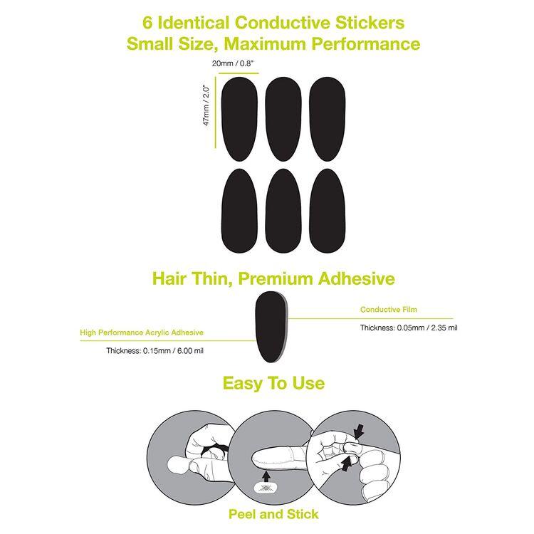 Glove Tacts 2.0: Description
GloveTacts make most gloves touch-screen compatible