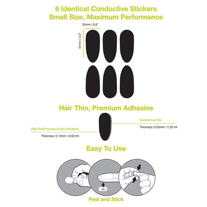 Glove Tacts 2.0: Description
GloveTacts make most gloves touch-screen compatible