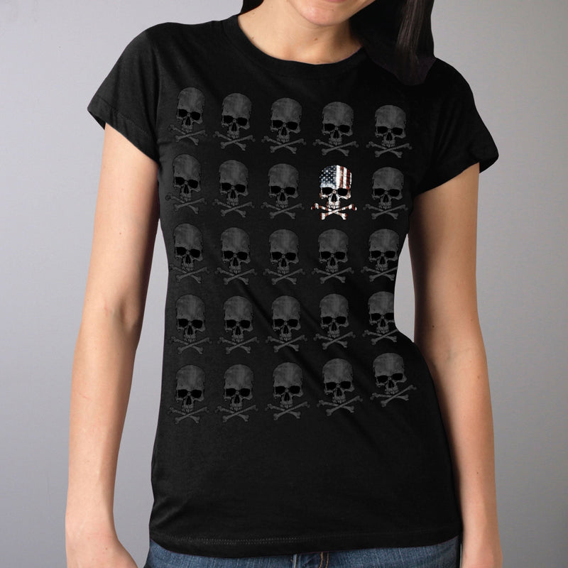 Ladies Skull Patter T-Shirt