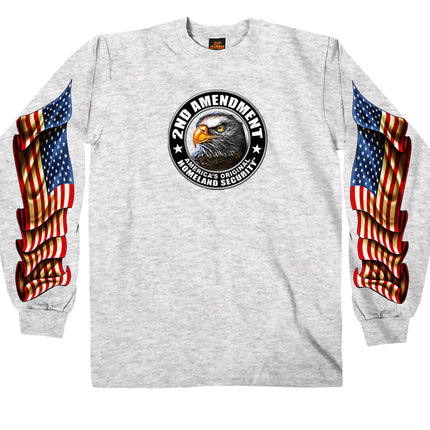 Men's Long Sleeve Shirt Down Flags