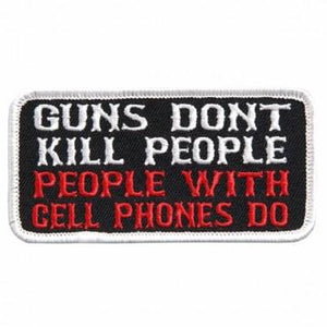 Guns Don't Kill People Patch 4 Inch: Guns Don't Kill People Embroidered 4" 4" x 2" Patch"Guns Don't Kill People, People With 