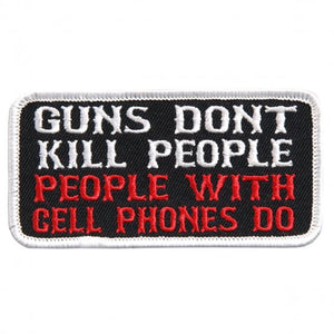 Guns Don't Kill People Patch 4 Inch: Guns Don't Kill People Embroidered 4" 4" x 2" Patch"Guns Don't Kill People, People With 