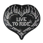 Helmet Bling Live To Ride Bk