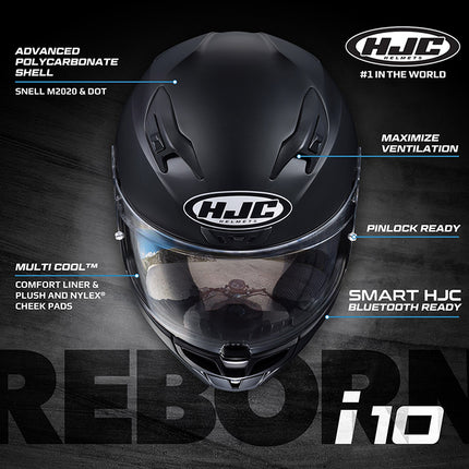 HJC i10 Full Face Helmet Solid