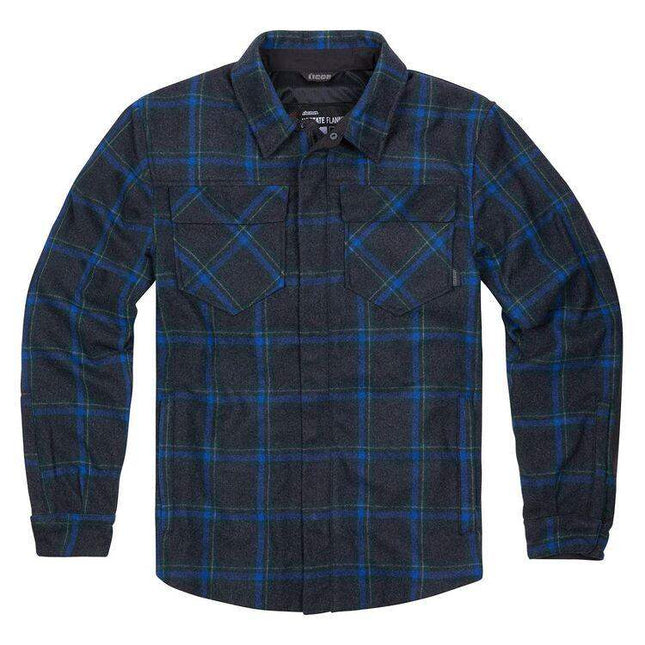 Upstate Flannel Jacket Blue - Eagle Leather