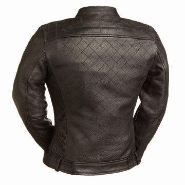 Eagle Leather Women's Queen of Diamonds Jacket - Black - Eagle Leather