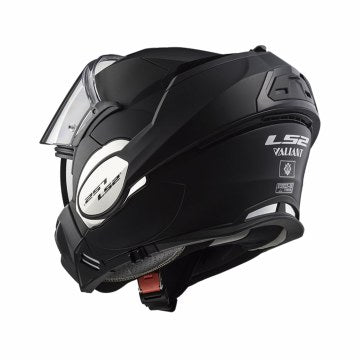 ls2 ff399 flip up helmet LS2 Valiant FF399 Modular Helmet – Matte Black – Eagle Leather