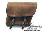 Distressed Brown Saddlebag 404: 404 LEATHER ECONOMY SADDLE BAGS The 404 leather economy bags - 13 ½