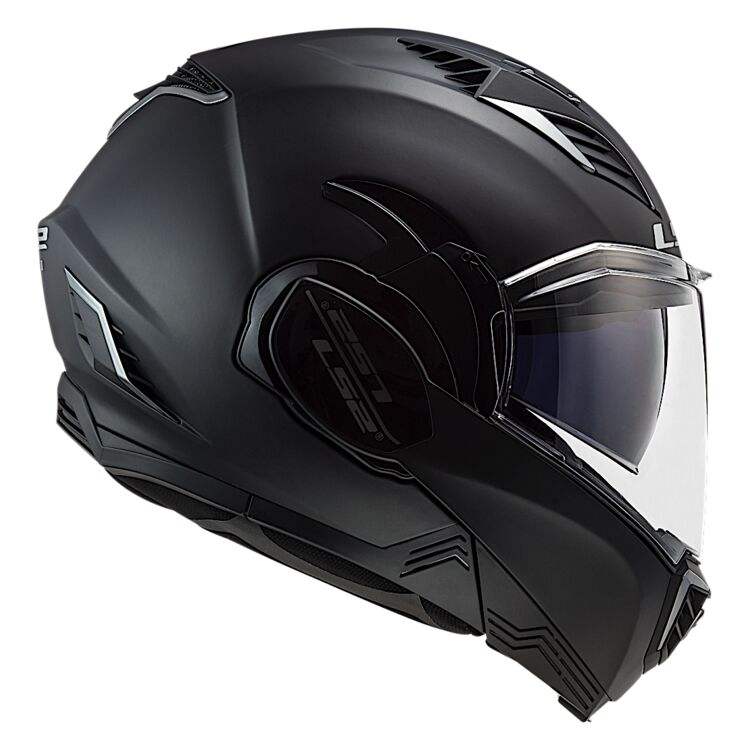 ls2 1 2 helmet LS2 Valiant II Modular Helmet – Blackout – Eagle Leather