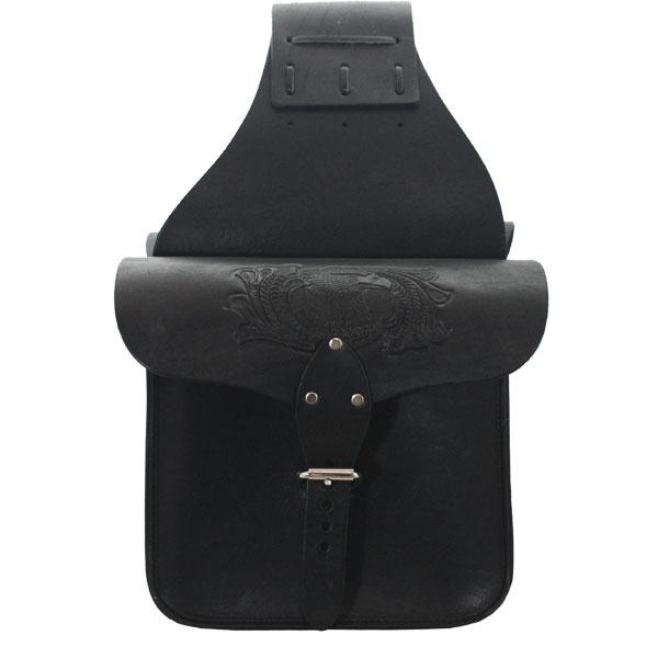 Small Square Saddlebag 41S Black: Features:

Small square saddlebags with embossed Eagle
Size: 10"x9"x4