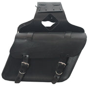 Small Slant Saddlebag 44S Black: Small Palin Slanted Saddle Bags Made in the USA