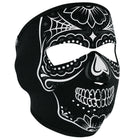 Full Face Mask Calavera: The ZANheadgear® Neoprene Face Mask features full coverage of the face and ears with stretchy, warm 