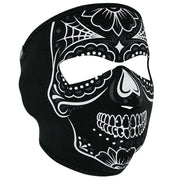 Full Face Mask Calavera: The ZANheadgear® Neoprene Face Mask features full coverage of the face and ears with stretchy, warm 