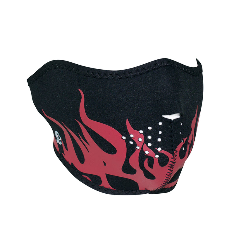 Zan® Half Mask Neoprene Red Flames