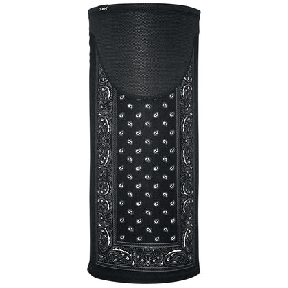 Tube Windproof Black Paisley: The ZANheadgear® SportFlex™ Series Windproof Tube is a versatile all-in-one headgear item const