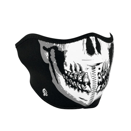 Zan® Half Mask Neoprene Skull Face