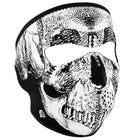 Full Mask Skull Face: The ZAN Headgear Neoprene Face Mask features full coverage of the face and ears with stretchy, warm and