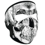 Full Mask Skull Face: The ZAN Headgear Neoprene Face Mask features full coverage of the face and ears with stretchy, warm and