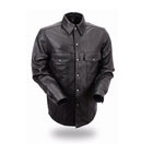 Men's Milestone Leather Shirt: Milestone - Men's Motorcycle Leather Shirt
The Milestone is a true leather overshirt, running 