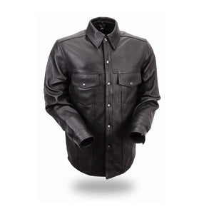 Men's Milestone Leather Shirt: Milestone - Men's Motorcycle Leather Shirt
The Milestone is a true leather overshirt, running 